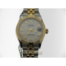 Rolex Datejust 31 ref. 278273 Jubilee acciaio oro giallo 18kt bianco romani nuovo